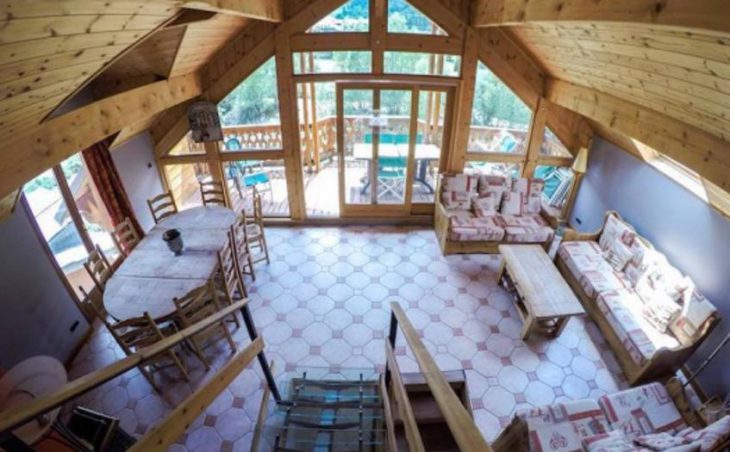Chalet Riviere, Serre Chevalier, Aerial View